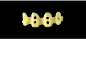 Cod.E5 f Upper Anterior: 10x  hollow pontics blocks-frames, (12-22), carved to fit into wax veneers Cod.E5Upper Anterior, MEDIUM, (13-23), for porcelain pressed to metal bridgework